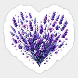 Heart Shaped Flowers Sticker